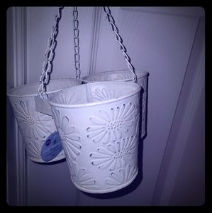 Garden gate designs hanging galvanized planter